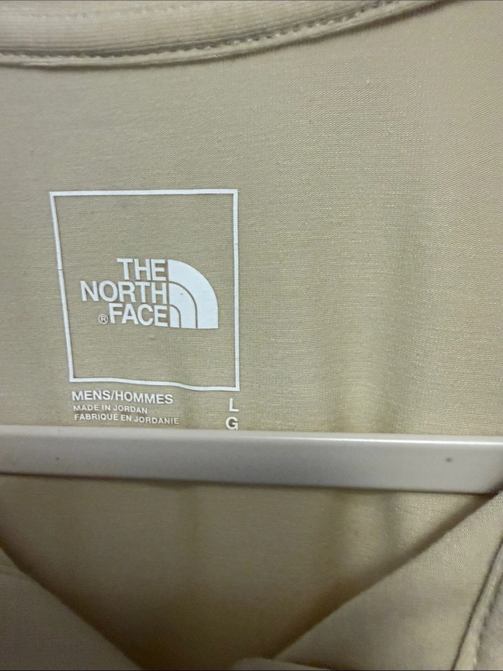 The North Face Men's Polo Shirt in Khaki size L